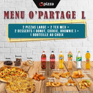 En livraison - Menu O'Partage L