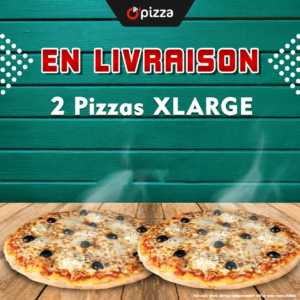 En livraison - 2 Pizzas XLarge