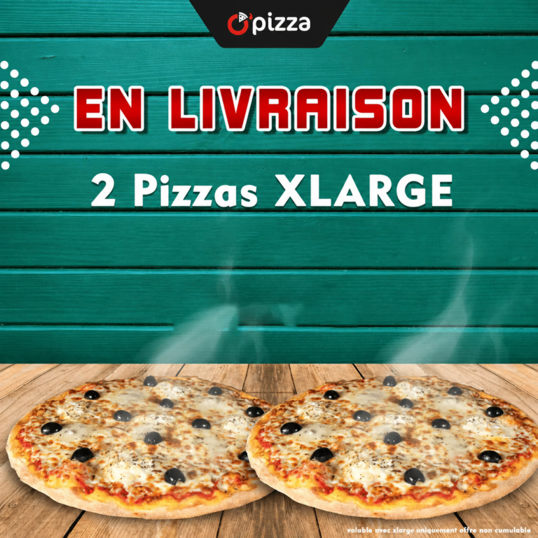 En livraison - 2 Pizzas XLarge